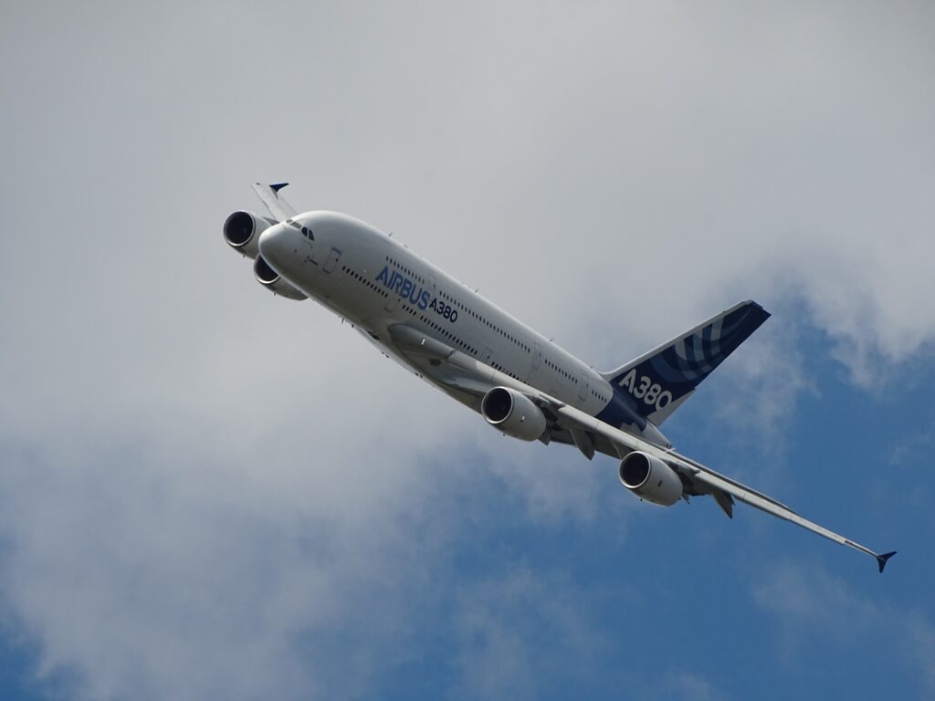 A380 flying