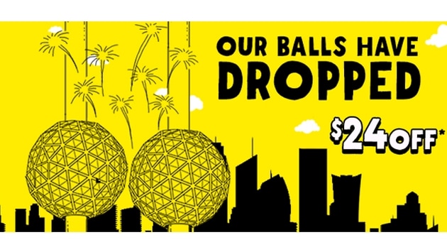 Spirit balls drop ad